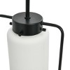 Storied Home Ezra - Metal and Frosted Glass Convertible Flush Mount/Pendant Ceiling Light - 3 of 4