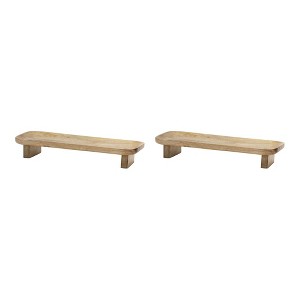 Mango Wood Tray (Set of 2) - 1 of 3