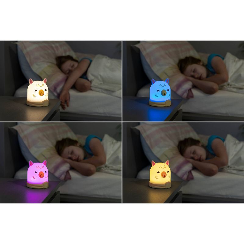 Lights by Night Silicone Llama Color Changing LED Tabletop Lamp, 6 of 11