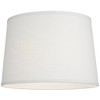 Springcrest Collection Hardback Tapered Drum Lamp Shade White Medium 14" Top x 16" Bottom x 11" High Spider with Replacement Harp and Finial Fitting - image 3 of 4