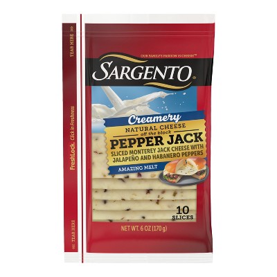 Sargento Creamery Pepper Jack Cheese - 6oz/10 slices