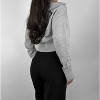 Women's Oversized Collar Button Down Cardigan - MOD REF - 4 of 4