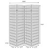 Vynxaria Sartre White 4-Panel Room Divider Folding Shoji Screen - 2 of 4