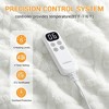 Heating Blanket, Thick Tufted Soft Electric Blanket with Heat and Timer Settings, Machine Washable Heating Blanket, Warm Blanket Gift, House Warming - 4 of 4