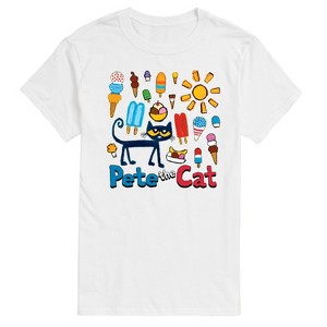 Men's - Pete the Cat - Ice Cream Grid Short Sleeve Graphic T-Shirt - 1 of 4