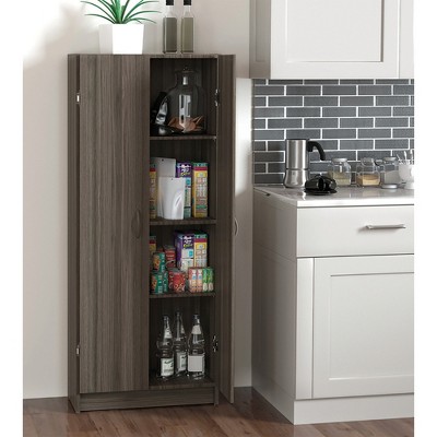 ClosetMaid Pantry Cabinet Cupboard with Adjustable Shelves for Kitchen, Gray — фото 2