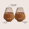 JONATHAN Y Elian 10" Decorative Indoor/Outdoor Faux Wicker Rechargeable/Cordless Dimmable Integrated LED Table Lamp - 3 of 4