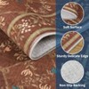 Washable Rug Modern Floral Geometric Area Rugs Soft Non-Slip Low Pile Carpet for Living Room Bedroom - 4 of 4