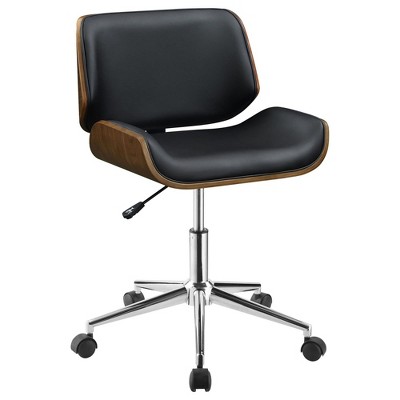 NicBex Adjustable Height Low Back Home Office Desk Chairs with Universal Wheels for Work Study