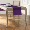 Slickblue 14"x108" Linen-Look Table Runner – Polyester Poplin, Wrinkle-Resistant, Serged Edge Finish, 41 Color Options - 2 of 3