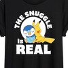 Women's - Pokémon - The Snuggle Is Real Pikachu And Piplup Oversized Graphic T-Shirt - 2 of 4