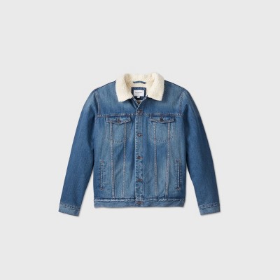 big and tall sherpa lined denim jacket