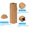 Unique Bargains Paper Reusable Sturdy Wine Tote Bag Gift Bags with Rope Handles 12 Pcs - 3 of 4