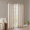 Lycvki Fretwork Print Grommet Top Window Curtain Panel(Only 1 Pc Panel) - 2 of 4