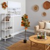 Nearly Natural 4.5-ft Autumn Fiddle Leaf Artificial Fall Tree - 4 of 4