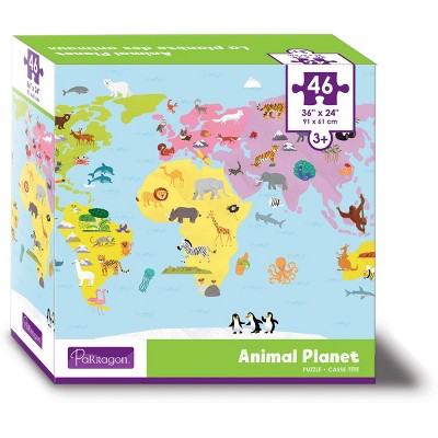 Parragon Animal Planet Kids Floor Puzzle - 46pc