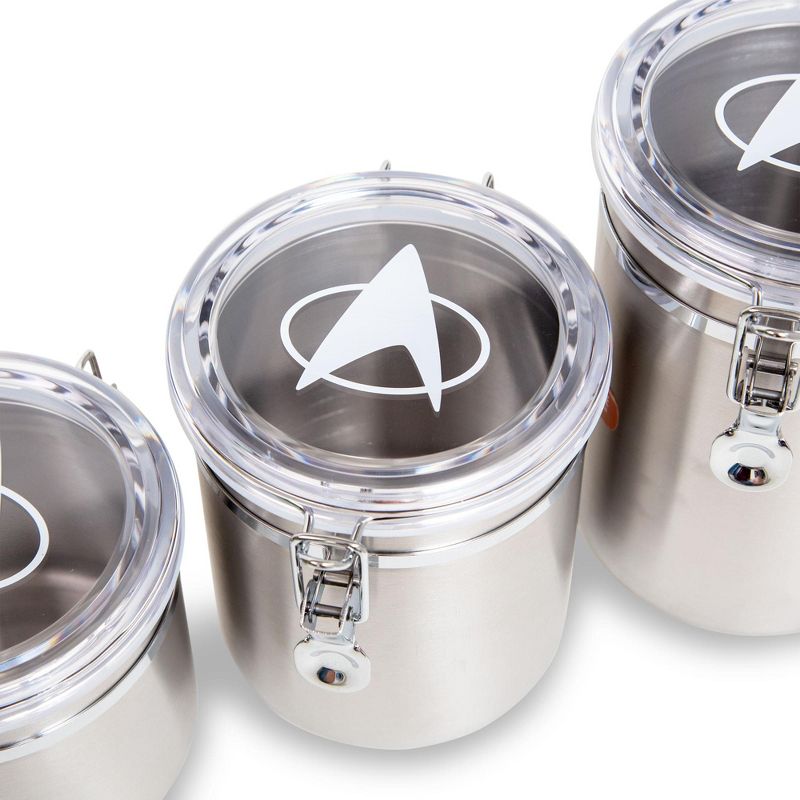 Ukonic Star Trek: The Next Generation Stainless Steel Storage Jar Containers | Set of 4, 3 of 10