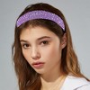 Unique Bargains Women's Bling Rhinestone Padded Hairband Faux Crystal Hair Accessories 1.18 Inch Wide 1 Pc - 3 of 4