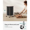 Laundry Hamper with Wheels Round Rolling Laundry Sorter Laundry Cart with Removable Bag - 4 of 4