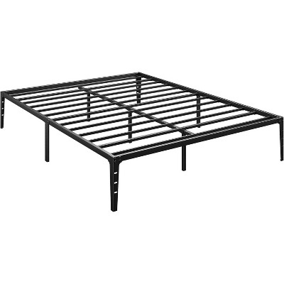 6 Inch Twin Bed Frame, Metal Platform, Twin Size with Heavy Duty Steel Slat Mattress Foundation, No Box Spring Needed, Noise Free, Black