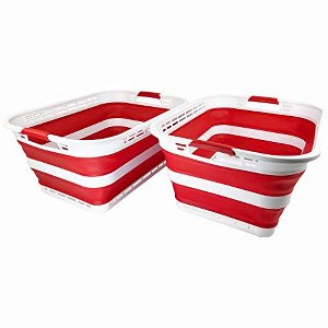 SAMMART 42L (11 gallons) Collapsible Plastic Laundry Basket - 1 of 4