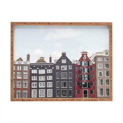 Henrike Schenk - Travel Photography Typical Houses Of Amsterdam Rectangular Tray -Deny Designs