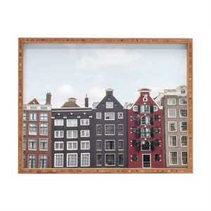 Henrike Schenk - Travel Photography Typical Houses Of Amsterdam Rectangular Tray -Deny Designs - 1 of 2