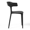WestinTrends Playa Modern Stackable Resin Plastic Patio Dining Chair (Set of 2) - 4 of 4