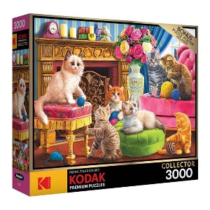 RoseArt Kodak Premium Kittens by the Fireplace Jigsaw Puzzle - 3000pc - 1 of 4