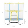 4.6FT Trampoline for Kids with Safety Enclosure Net, for 3-6 Years Old, Gifts for Boys & Girls - 3 of 4
