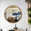 Chloe Lighting Reflection Contemporary Wood Round Framed Wall Mirror 36" Width - 2 of 4