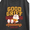 Women's Peanuts Good Grief Academy Graphic Racerback Tank - Heather Charcoal - X-Large - 2 of 4