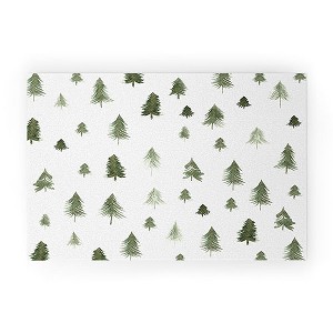 Gabriela Fuente winter forest Welcome Mat -Society6 - 1 of 3