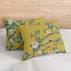 Sweet Jojo Designs Queen Duvet Cover and Shams Set Floral Bird Blossom Yellow and Blue 3pc - 4 of 4