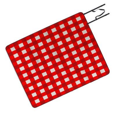 Holli Zollinger Red Gingham Picnic Blanket - Deny Designs