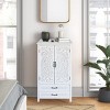 Accent Cabinet with 2 Doors & 2 Drawers, Rustic Wood Sideboard Pantry Cabinet,Storage Cabinet for Dining Room or Living Room-Maison Boucle - 2 of 4