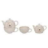 Transpac Ceramic 6.5" Spring Tea For One Pot and Mug Set