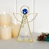 Pavilion Gift Company- September - 6.5" Angel Tealight Candle Holder Religion Faith September Birthday Zodiac Virgo Libra Crystal Birthstone Gift - 2 of 4