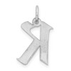 Black Bow Jewelry Sterling Silver Karlie Collection Artisan Block Initial Charm Letter K - 3 of 4