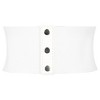 INSPIRE CHIC Women's Elastic Wide Corset Vintage Lace-up Tied Cinch Waspie Waist Belts 1Pc - 2 of 4