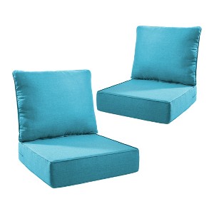 Gymojoy 24x24x6" Outdoor Cushion Patio Chair Furniture Cushion 28D High Density Sponge Cushion with Removable Cover Cushion Replacement - 1 of 4