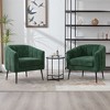 Sapphtopaz Modern Accent Chair with Tufted Back Upholstered Comfy Leisure Armchair with Metal Legs Lounge Sofa Chair for Living Room,Bedroom - 2 of 4