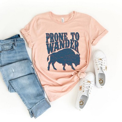 Simply Sage Market Women's Prone to Wander Short Sleeve Graphic Tee