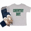 Country Boy Puff Print - Youth Short Sleeve Graphic T-Shirt and Toddler Short Sleeve Graphic T-Shirt - 2 of 4
