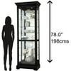 Howard Miller 680660 Chesterbrook Iii Curio Cabinet 680660 Black Satin - 4 of 4