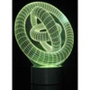 Link 3D Ring-In-Ring Laser Cut Precision Multi Colored LED Night Light Lamp - Great For Bedrooms, Dorms, Dens, Offices and More! - 4 of 4