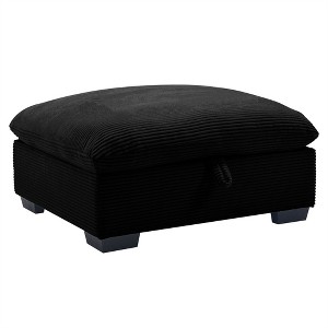 COWLOWN Corduroy Ottoman Footrest, Multi-Functional, Premium Comfort & Easy Assembly - 1 of 4