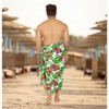 HAPPY BAY Men's Beach Holidays Cover Up Summer Long Sarong Wrap Beachwear Vacation Cover-Up Lava Lava For Men One Size Multicolored, Floral - 3 of 4