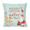 Juvale 6 Pack Holiday Throw Pillow Covers, Merry Christmas, Happy New Year, Seasons Tidings, 18x18 - 4 of 4