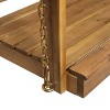 Sapphtopaz Outdoor Swing Sets for Backyard Porch Swing Leisure Bench Conversation Loveseat with Chains for Patio, Indoor, Garden, Backyard - 2 of 4